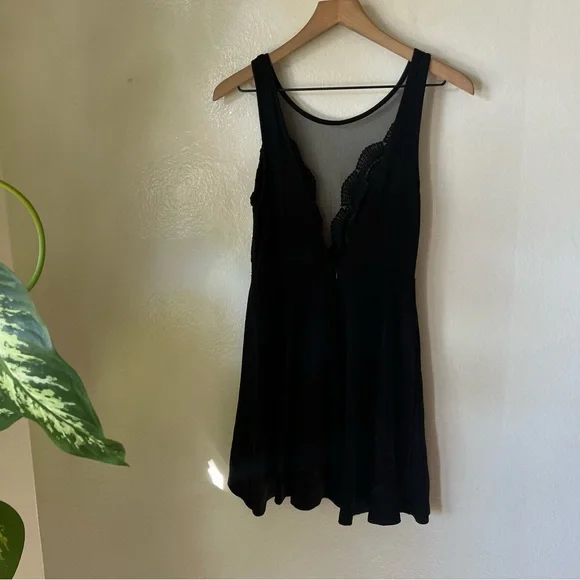 Lulus | I Promise Black Lace Skater Dress - Picture 2 of 7